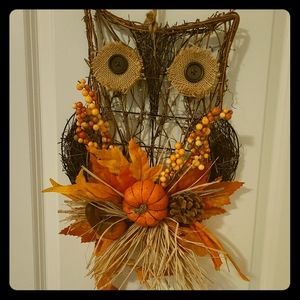 Fall Owl Wreath/Door Hanger